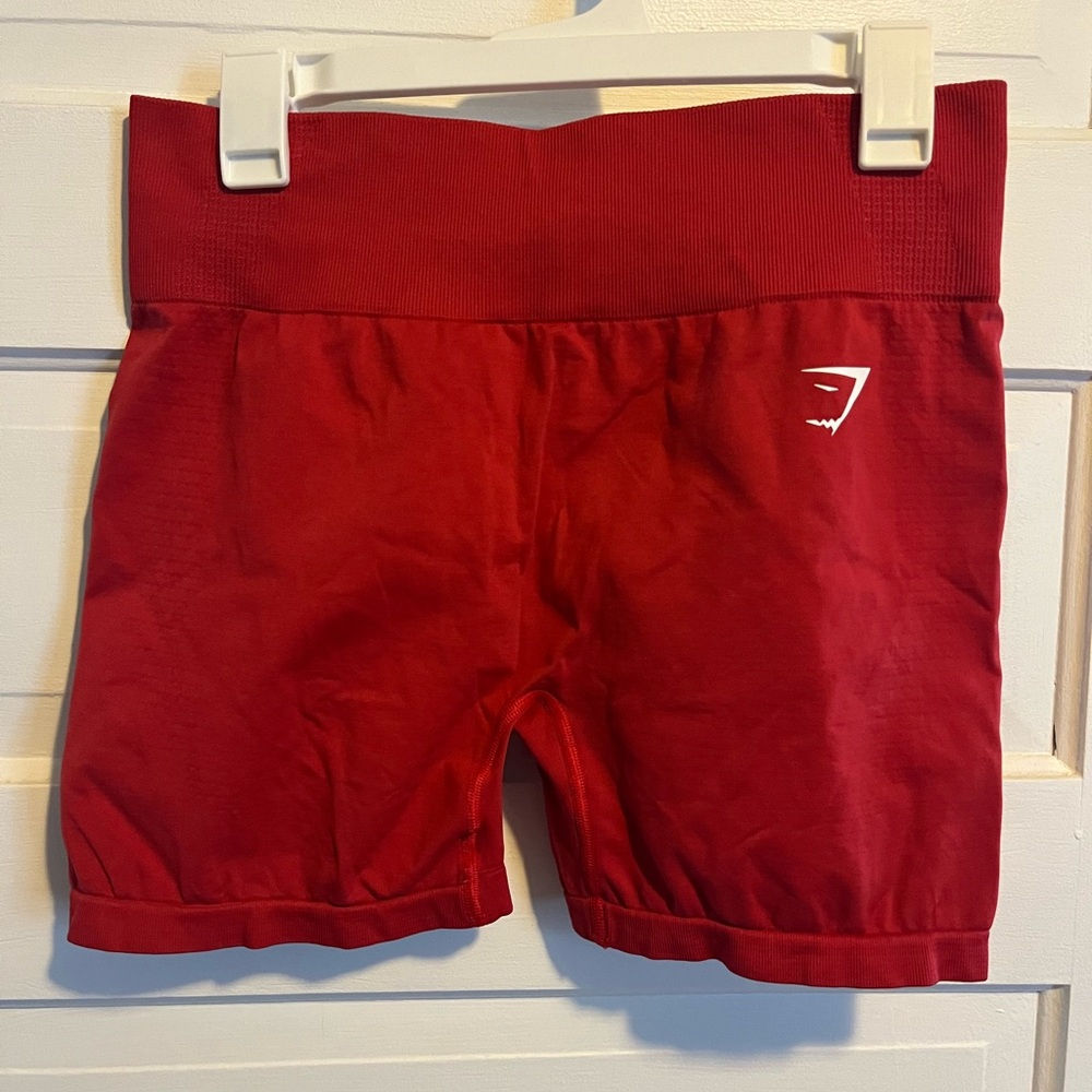 Gymshark Red Vital Sculpt Seamless Shorts